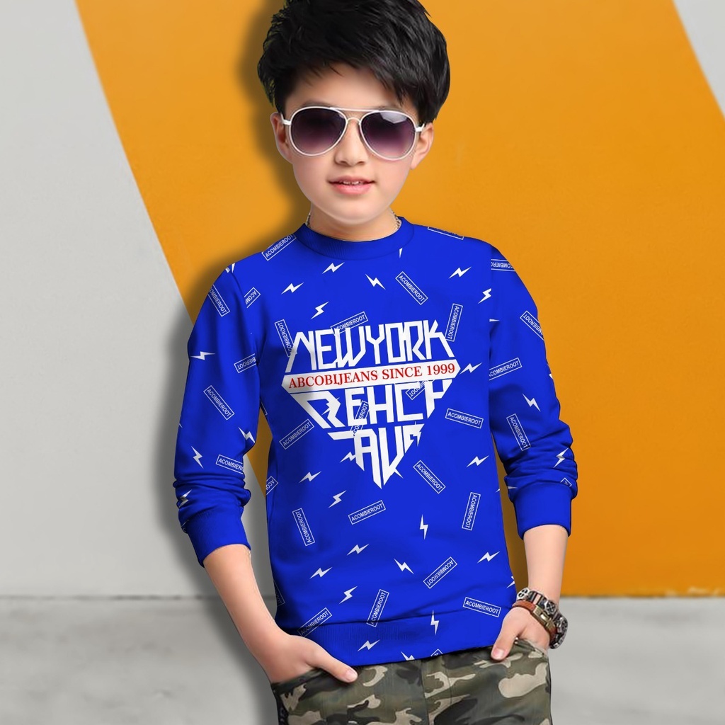 Switer New Yock Terbaru / Sweater Anak Laki-laki /  Sweeter Gaming Bahan Babyterry / FLAVA_STORE