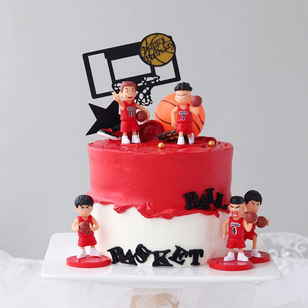 Suyo 5pcs / set Mainan Action Figure Karakter Kartun SLAM DUNK Rukawa Untuk Dekorasi Mobil