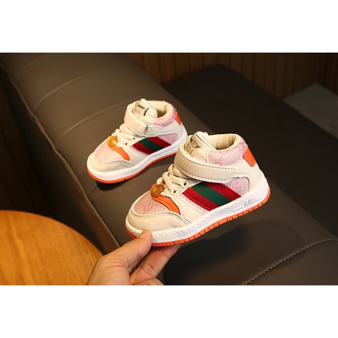 Bestseller Sepatu Sneakers SEMI BOATS Anak Anak Laki Prempuan GUCCI tapak OREN