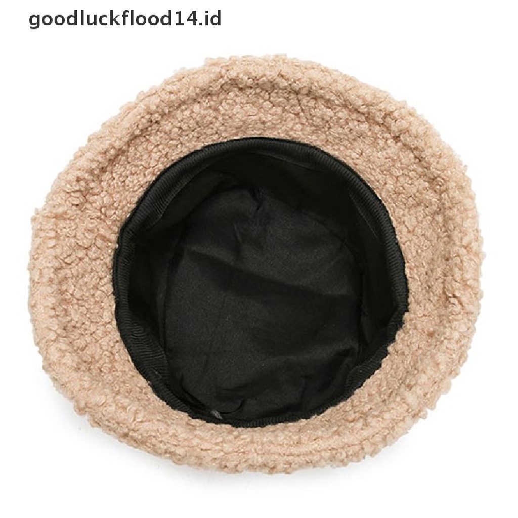 [OOID] Faux Fur Bucket Hat Winter Warm Teddy Velvet Hats for Women Lady ID