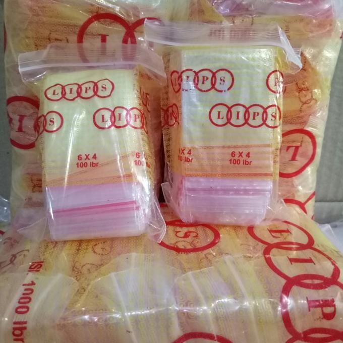 Plastik klip tebal uk 4 x 6 cm ( isi 100 lembar)