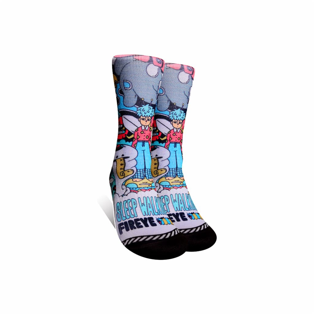 Kaos Kaki Motif Printing No F47