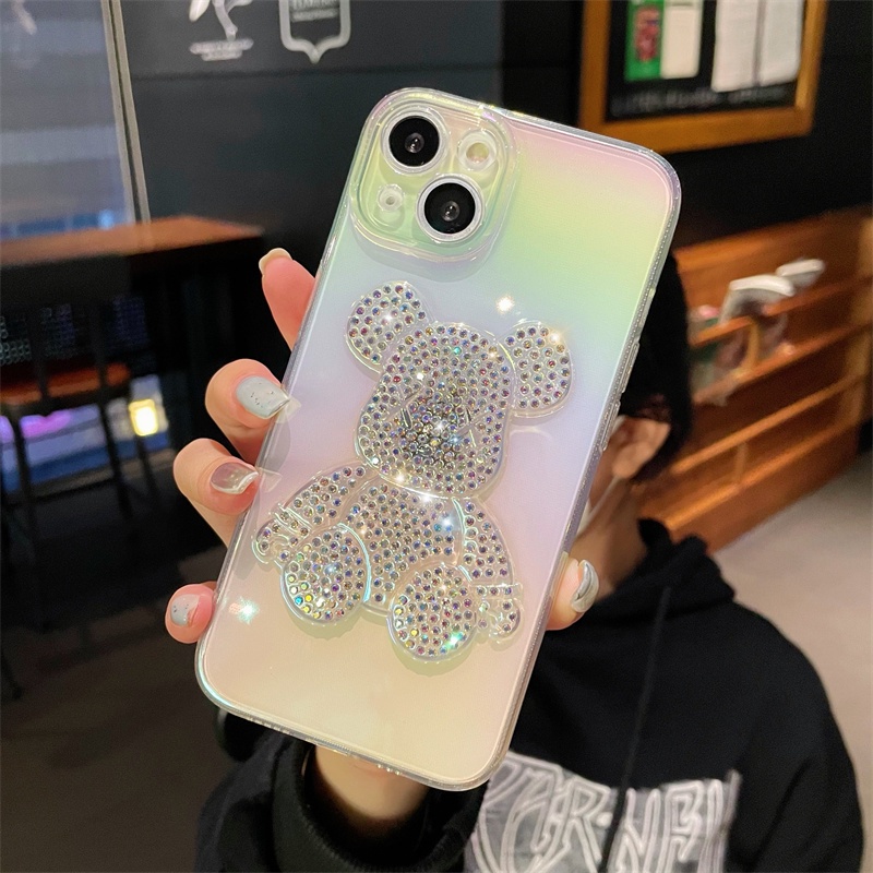 Case Desain Beruang Warna-Warni Untuk iphone 11 12 13 iphone 12 13 pro iphone 11 12 13 pro Max