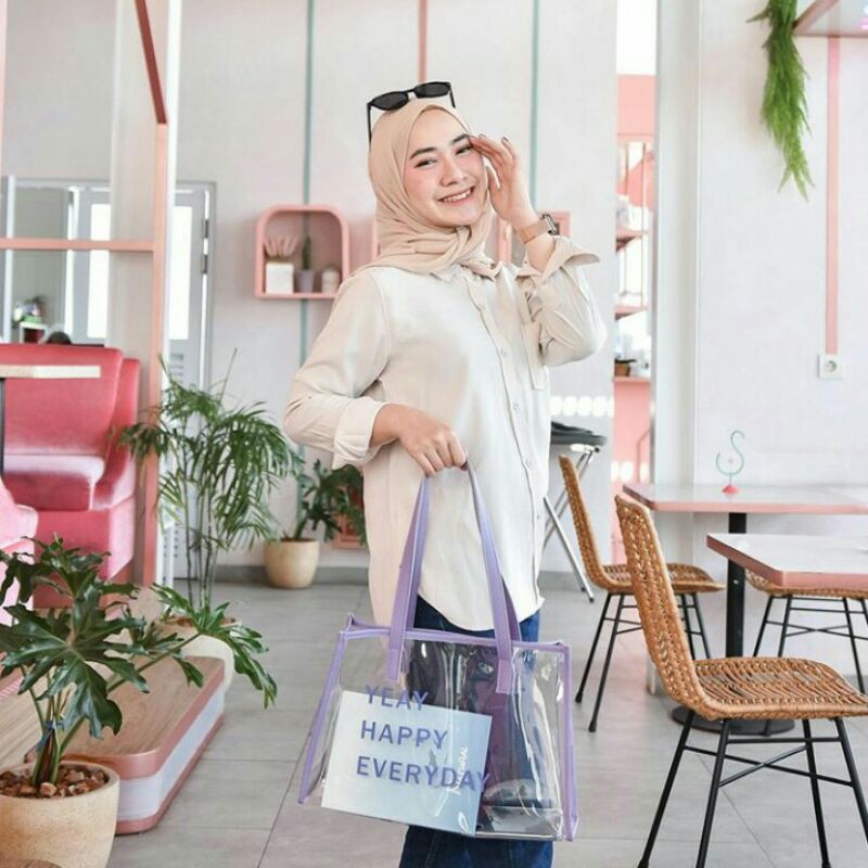 REAL PICT slingbag / shoulder bag / totebag lylac series termurah