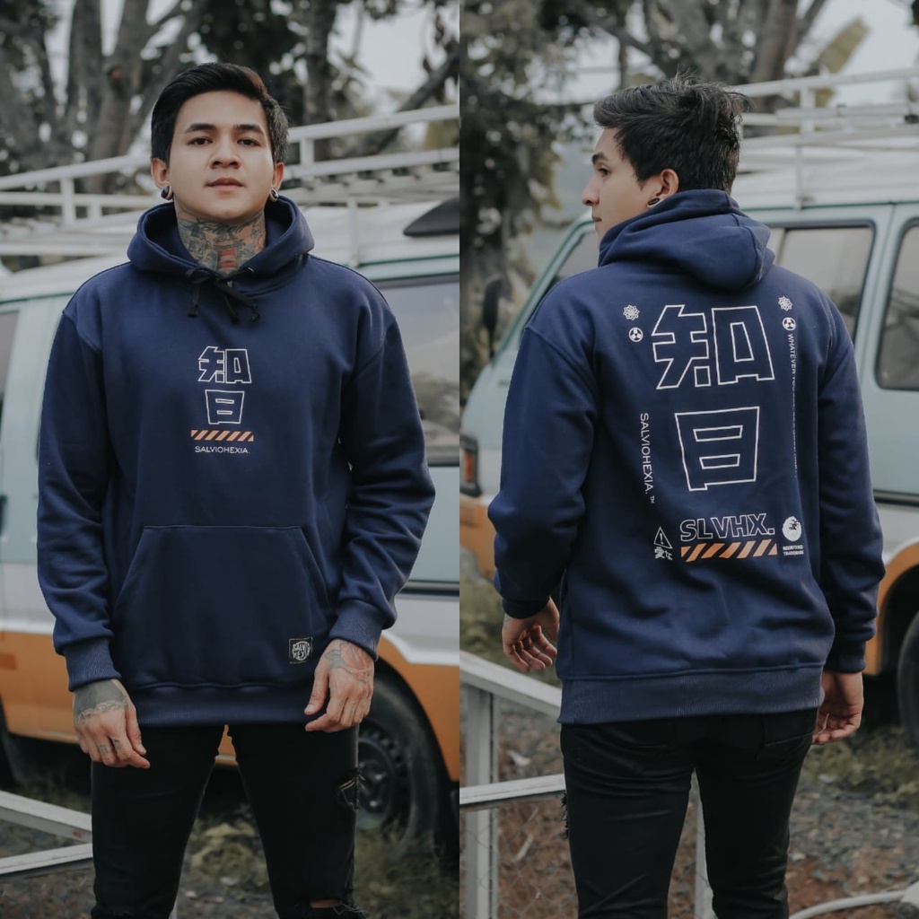 SWEATER PRIA - SWEATER HOODIE LUSTER SALVIO HEXIA - SWEATER WANITA - SWEATER CASUAL - SWEATER MURAH-Gambar no 2