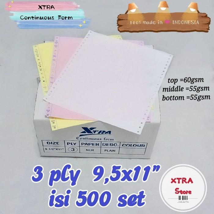 

Kertas | Kertas 3Ply Continous Form 9.5X11" 500Set Letter Kualitas Terbaik