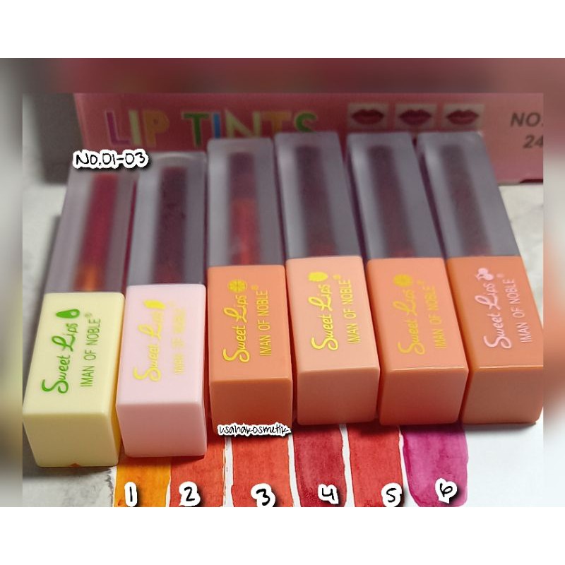 PROMO TERMURAH LIP TINT SWEET LIPS HARUM ICE CREAM DARI IMAN OF NOBLE NO.958-24