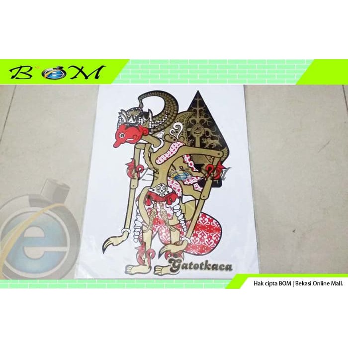 

sticker stiker gambar karakter wayang kulit gatot kaca gatotkaca