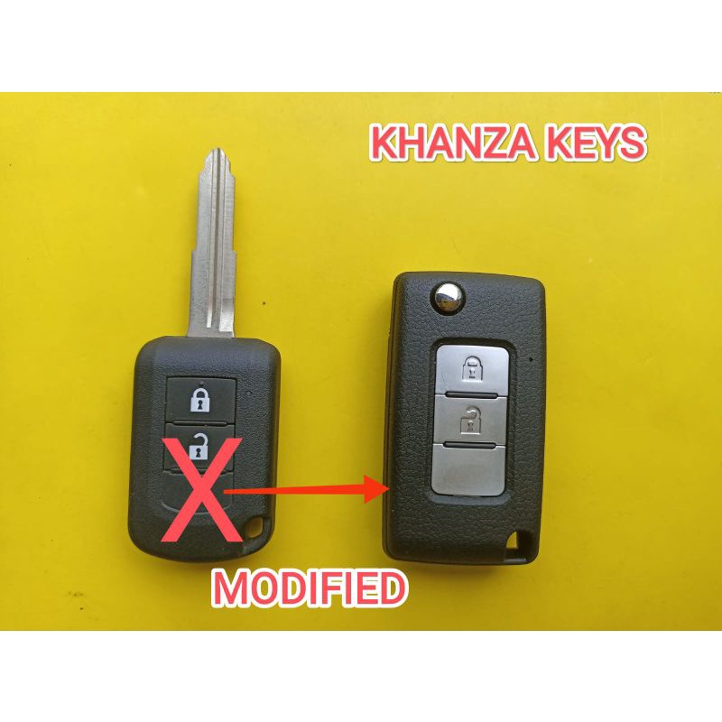 Casing flipkey mitsubishi model lipat xpander pajero outlander mirage