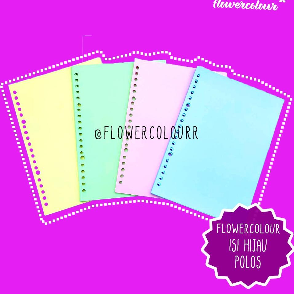 

[O-AZT ㊚] LOOSE LEAF WARNA RAINBOW A5 B5 POLOS ISI BINDER B5 WARNA/ ISI REFILL KERTAS LOOSE LEAF BINDER-trending