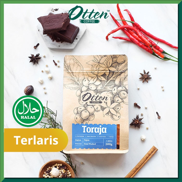 

Otten Coffee Toraja Sapan 200gr Kopi Arabica - Biji / Bubuk Kopi