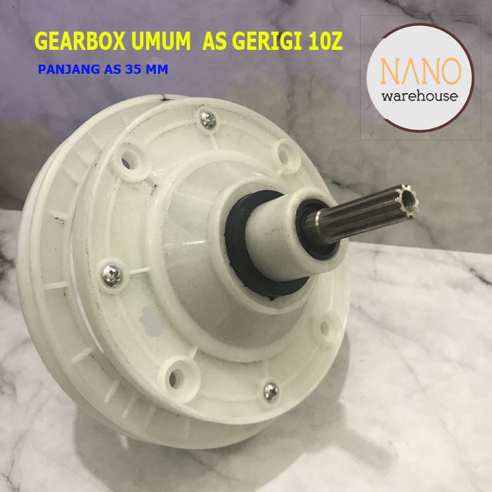 Gear Box Gearbox Mesin Cuci Umum Multi AS Bulat Gigi Gerigi 10 3,5 cm