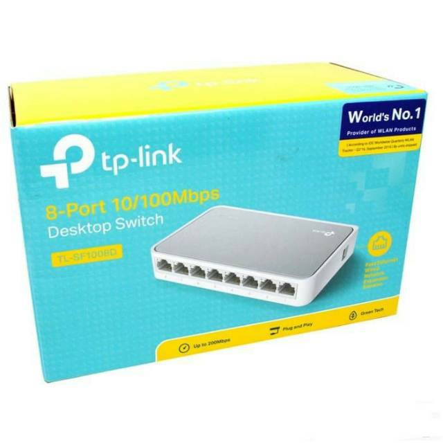 TP-LINK TL-SF1008D 8-Port 10/100Mbps Desktop Switch