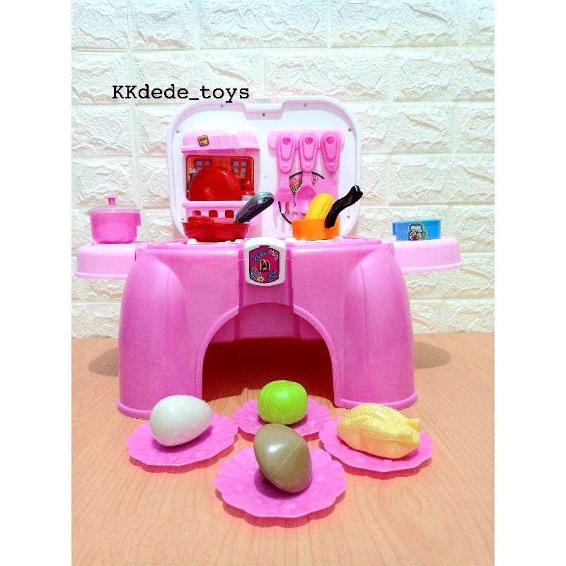 Mainan Masak Masakan Set | Mainan Kitchen Set Anak Elektrik | Mainan Masak Masakan Besar