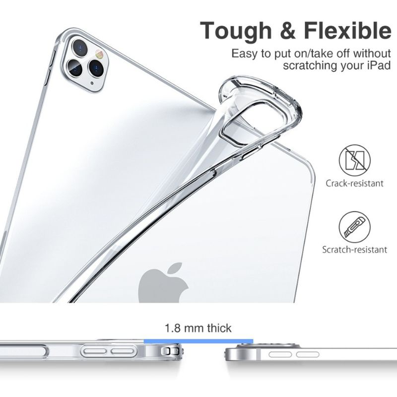 Case iPad Pro 11 inch 2022 M2 / 2021 M1 / 2020 11&quot; Jelly Casing Silikon Clear Softcase Bening Soft Silicone