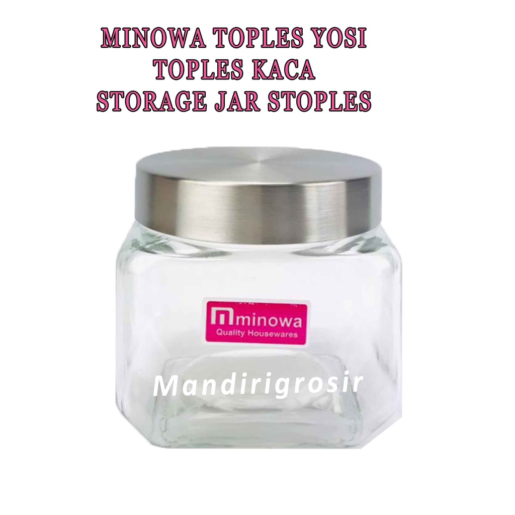 Toples Kaca Minowa * Minowa Toples * Storage Jar * Toples Penyimpanan Serbaguna