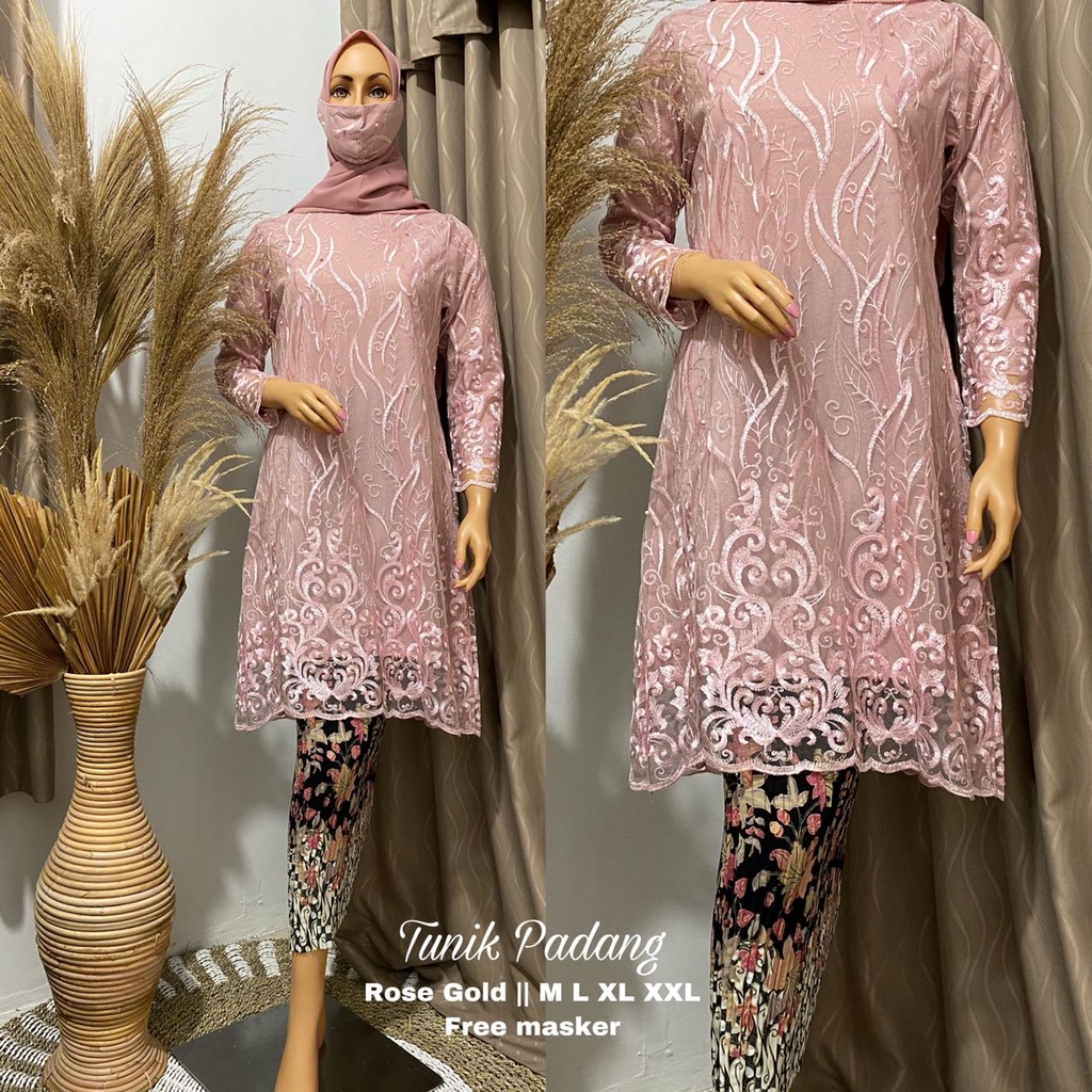 tunik tile set rok/kebaya modern/kebaya wisuda/tunik padang/pakaian tradisional bisa seragam by galery sabeena