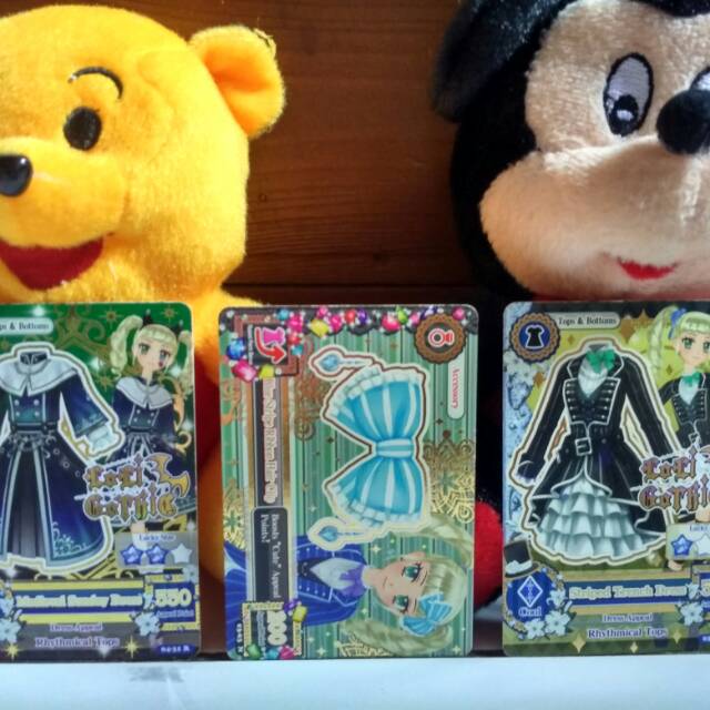 Aikatsu Kartu Dress Series Loli Gothic Yurika Plus Aksesoris