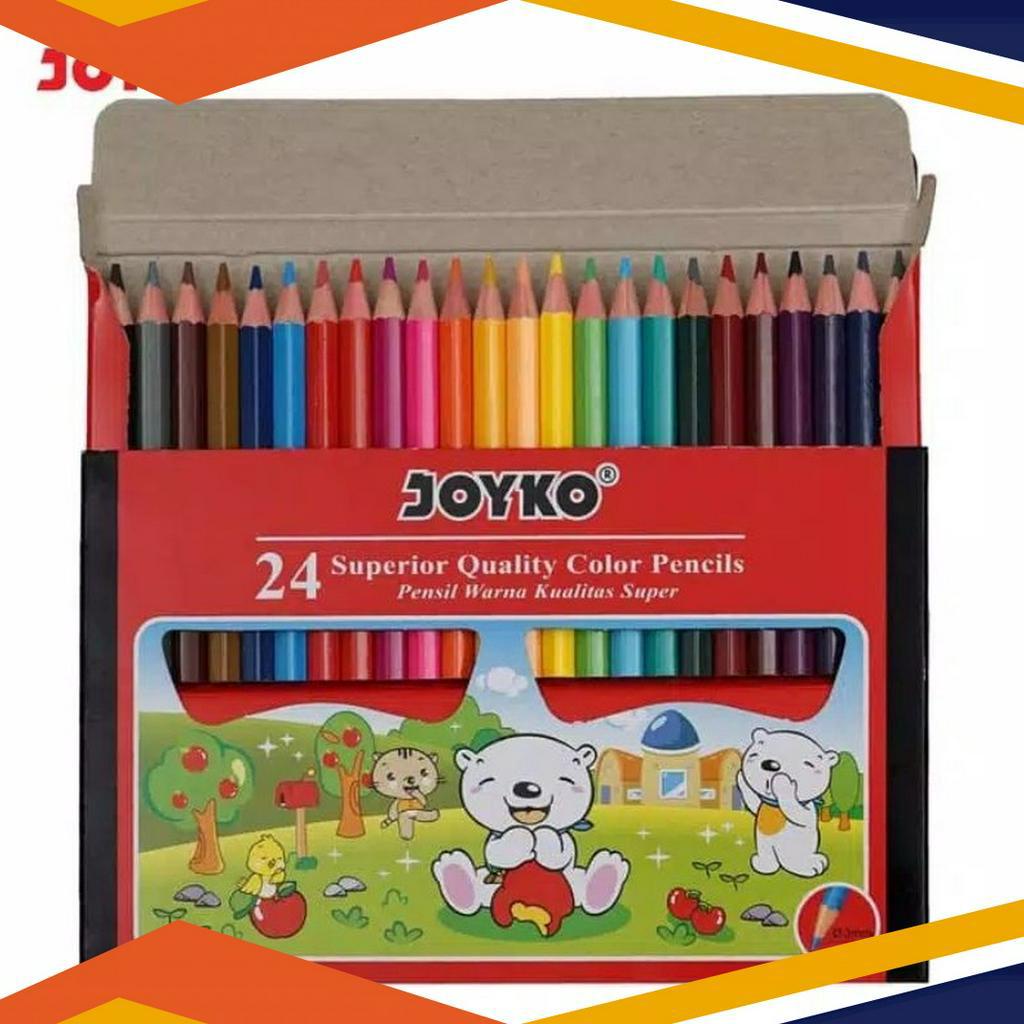 

TERBAIK Pensil Warna CPS24 Joyko 24 Warna Color Pencil Superior Quality