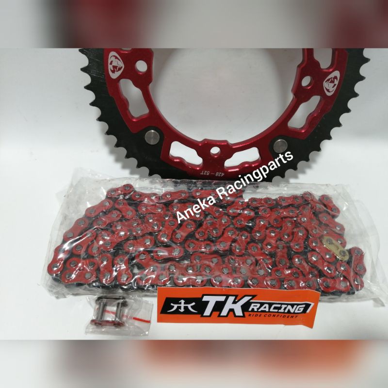 gir belakang klx thor satu set rantai tk racing / gear belakang klx 150