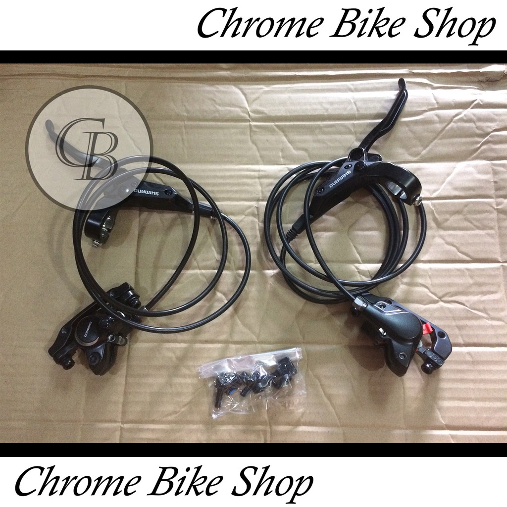 Brake Set Rem Hidrolik Rem Hidraulic Sepeda Shimano M315 Murah Ori Original