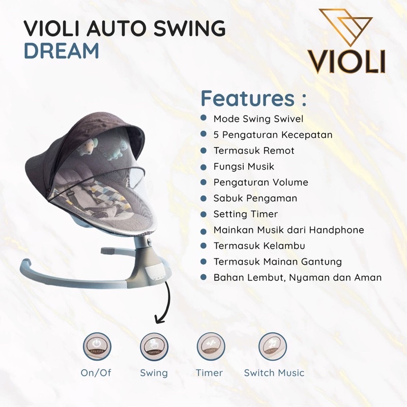 Violi Auto Swing Dream / baby Swing / Baby Bouncer