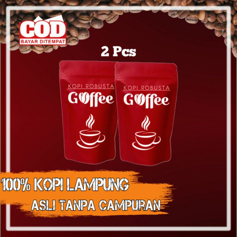 

Terlaris 2pcs Kopi Lampung Barat Robusta Asli Petani siger -Gooffe