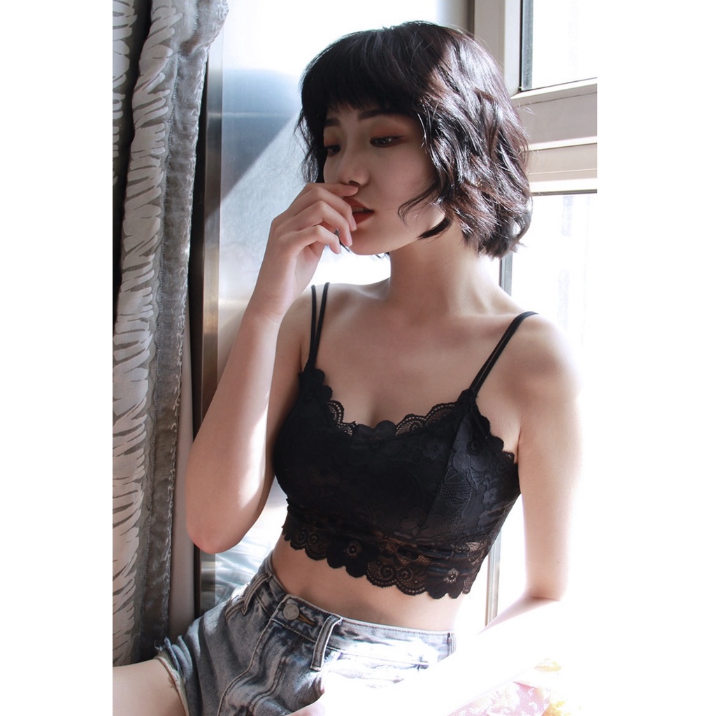 BRA RENDA BRALETTE BRA KAOS BRA SEKSI BRA KEKINIAN BRA TANPA KAWAT 26#