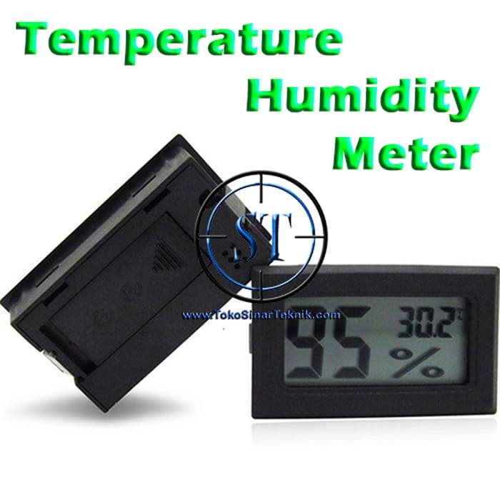 Hygrometer Plus Thermometer LCD Digital Sensor Kelembaban Suhu Humidity Tanpa Kabel Kelembapan Temperatur Suhu Ruangan Akurat Tetas Telur Kulkas Kamar Layar Digital LCD