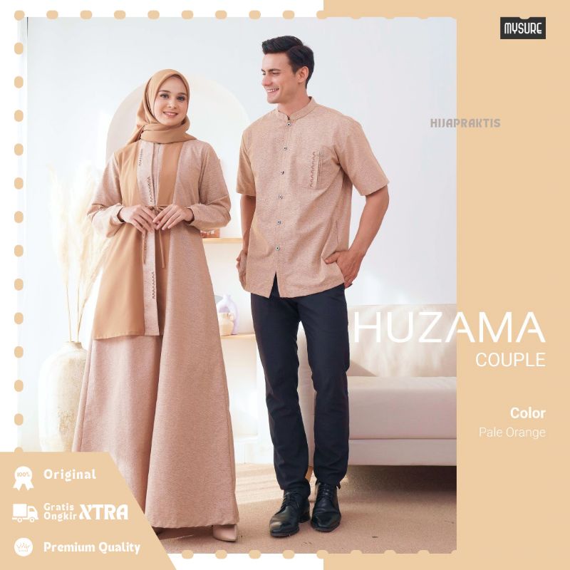 Baju Lebaran Couple Pasangan 2022 Premium Huzama Mysure