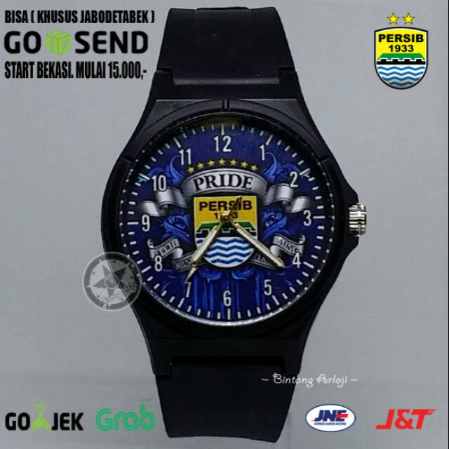 JAM TANGAN PERSIB ANTI AIR (+BOX JAM BB &amp; +BATREI CADANGAN)