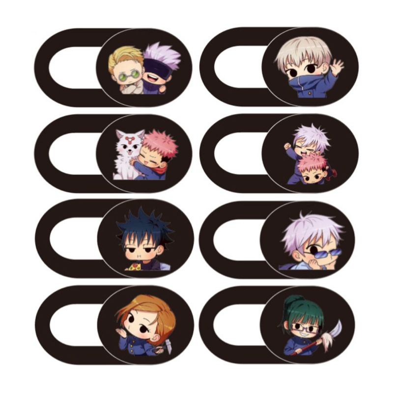 [Jujutsu Kaisen Edition] Penutup Kamera Cartoon Lucu Stiker Webcam Cover Camera