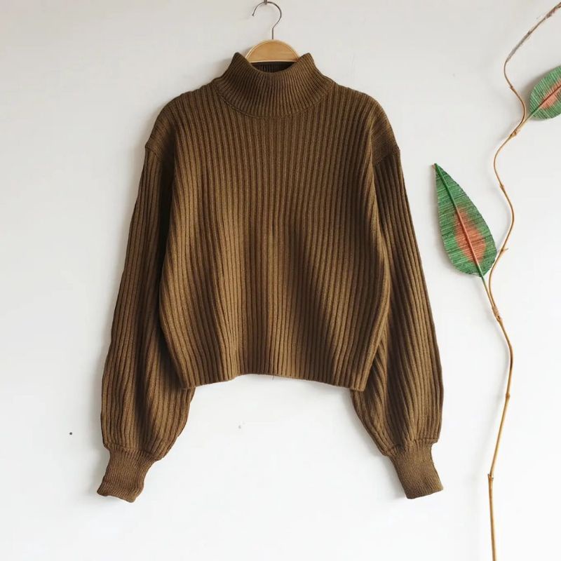 Sweater Turtleneck Crop Top Original