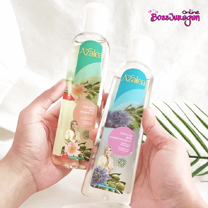 (BOSS) AZALEA Zaitun Oil with Rosehip Oil / Habbatussauda / Deep Hydration Rose Water 75ml 150ml