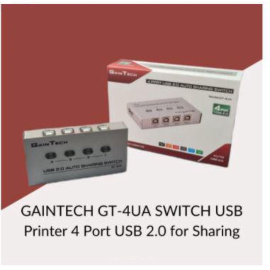 GainTech USB 2.0 Auto Sharing Switch - 2 Port / 4 Port