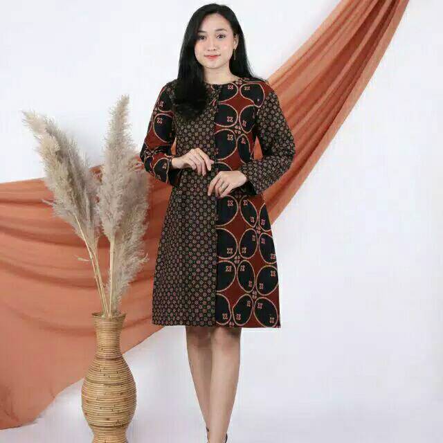 Tunik batik kombinasi (Ready ukuran S M L XXL XXXL 4L)