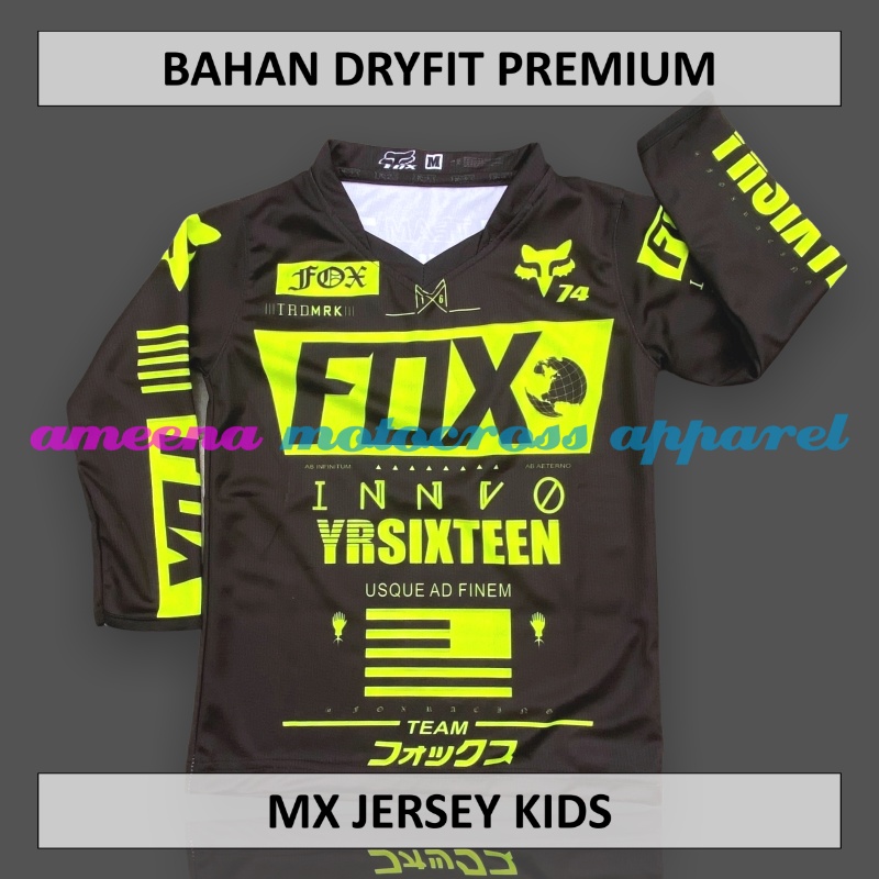 Jersey Cross Anak - Jersey Trail Anak - Jersey Premium Dryfit - Jersey Motocross - Jersey Trabas Anak - Jersey Adventure - FO006