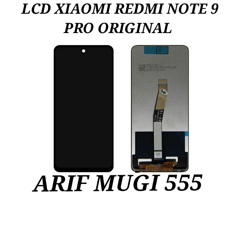 LCD Xiaomi Redmi Note 9 Pro Fullset Touchscreen Original