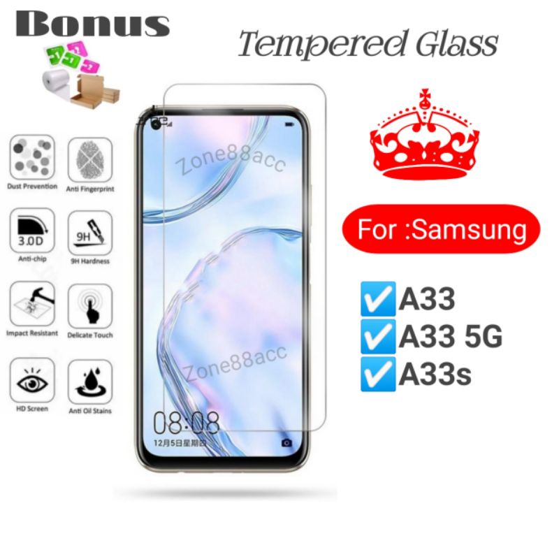 Antigores Tempered glass screen guard protector Samsung A33 s 5G A33s TG Bening Antiblue Spy Blue light Full Garskin Lensa Lens Pelindung Layar Kamera ceramic kaca