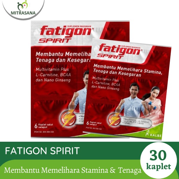 Fatigon Spirit 60 Kaplet - Multivitamin Penambah Stamina