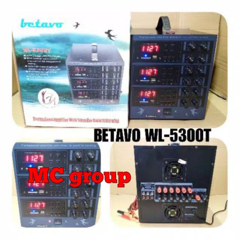 Ampli WALET BETAVO WL 5300 T profesional amplifier walet timer