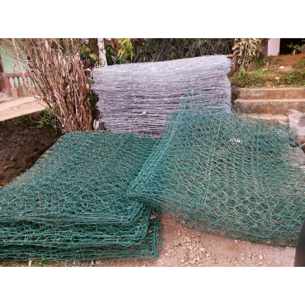 Bronjong Kawat PVC ukuran 2x1x0.5m