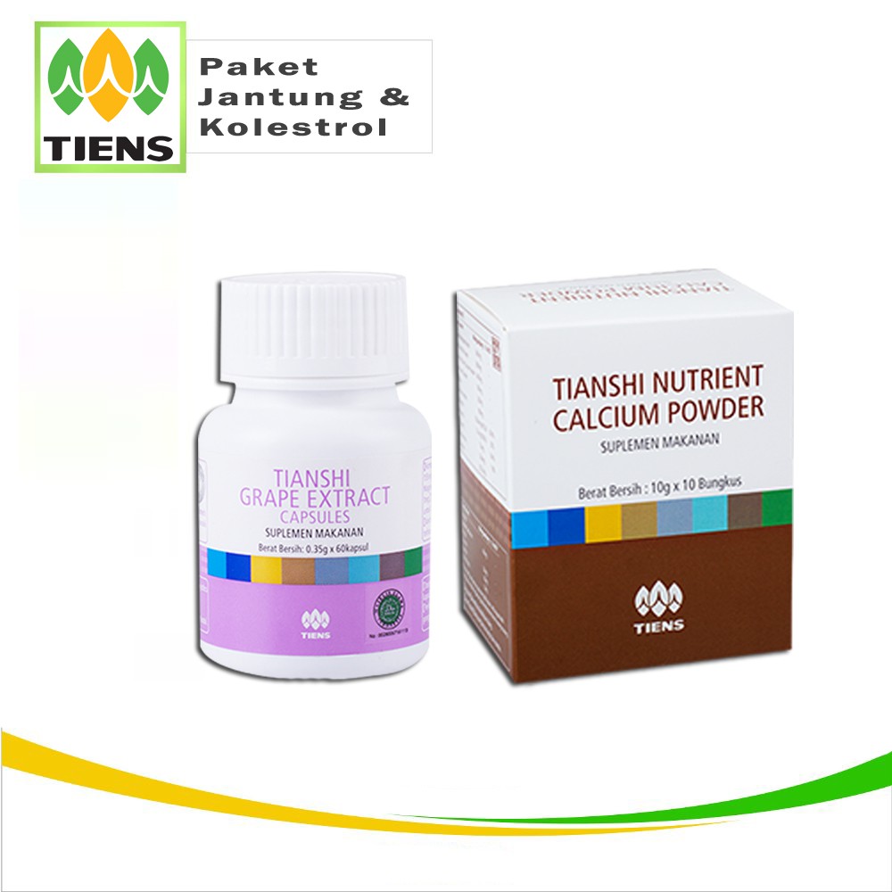Obat Herbal Jantung Koroner Kolesterol Grape Extract Tiens