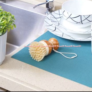 Proclean 9cm Alat Sikat Alat Makan Dengan Tankai Pegangan Sikat Pencuci Piring 9 cm Krem Coklat Pro Clean Brush For Plate Ppoon