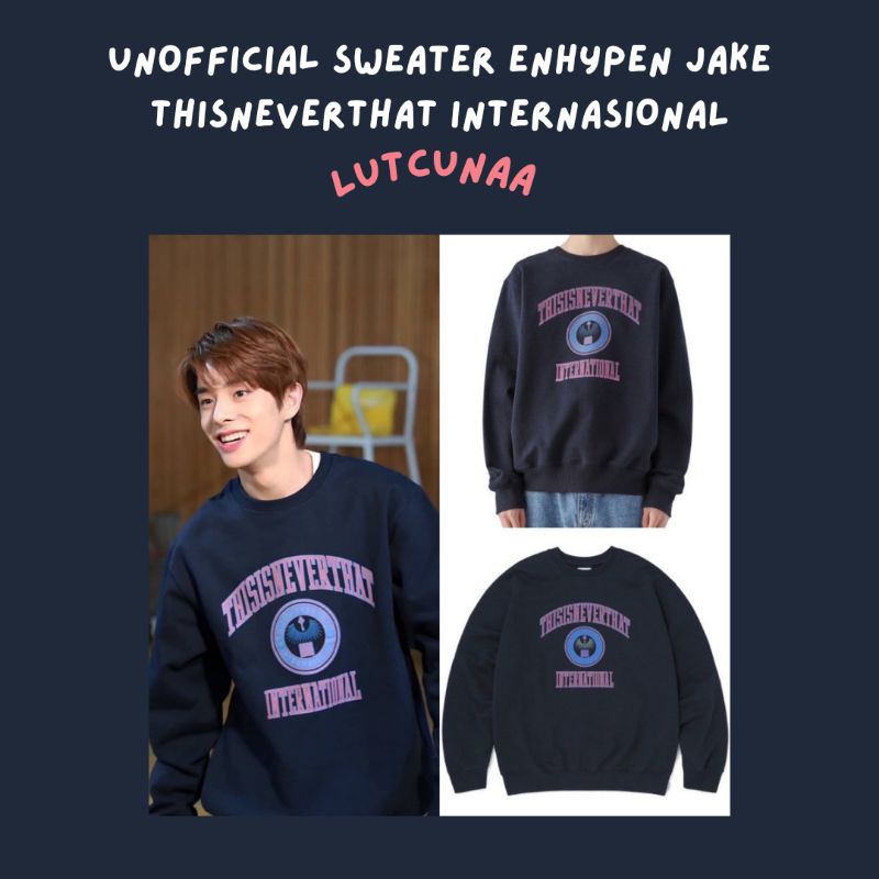 Pre-order Unofficial SWEATER ENHYPEN Jake outfit THISNEVERTHAT INTERNASIONAL