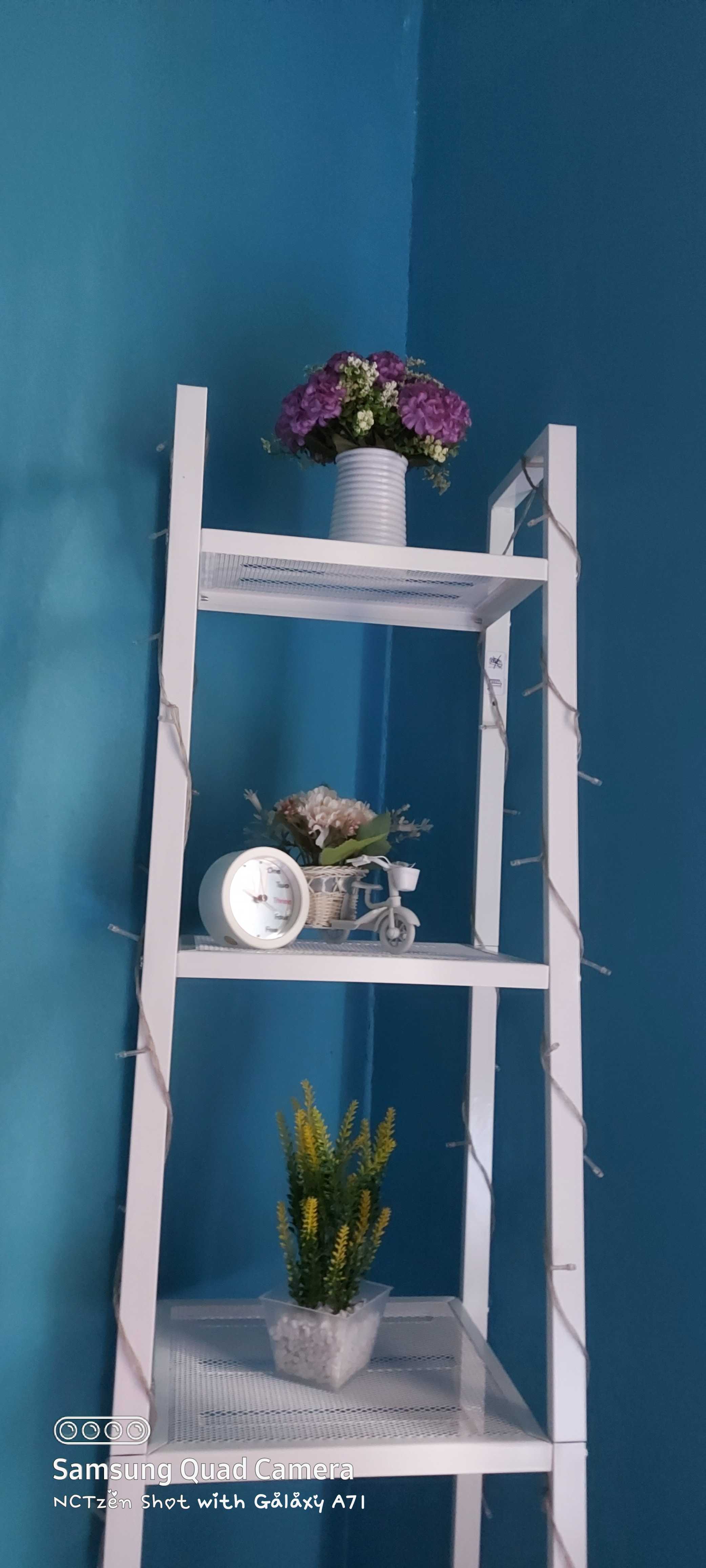 Krisan Bulat Bunga Artificial Rimbun Vas Ulir Pendek