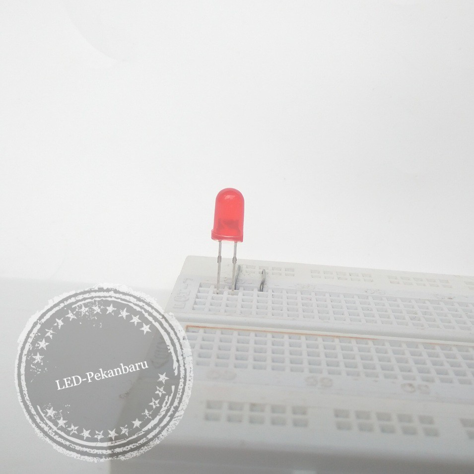 LED 5MM DIFFUSED RED - WARNA MERAH F5