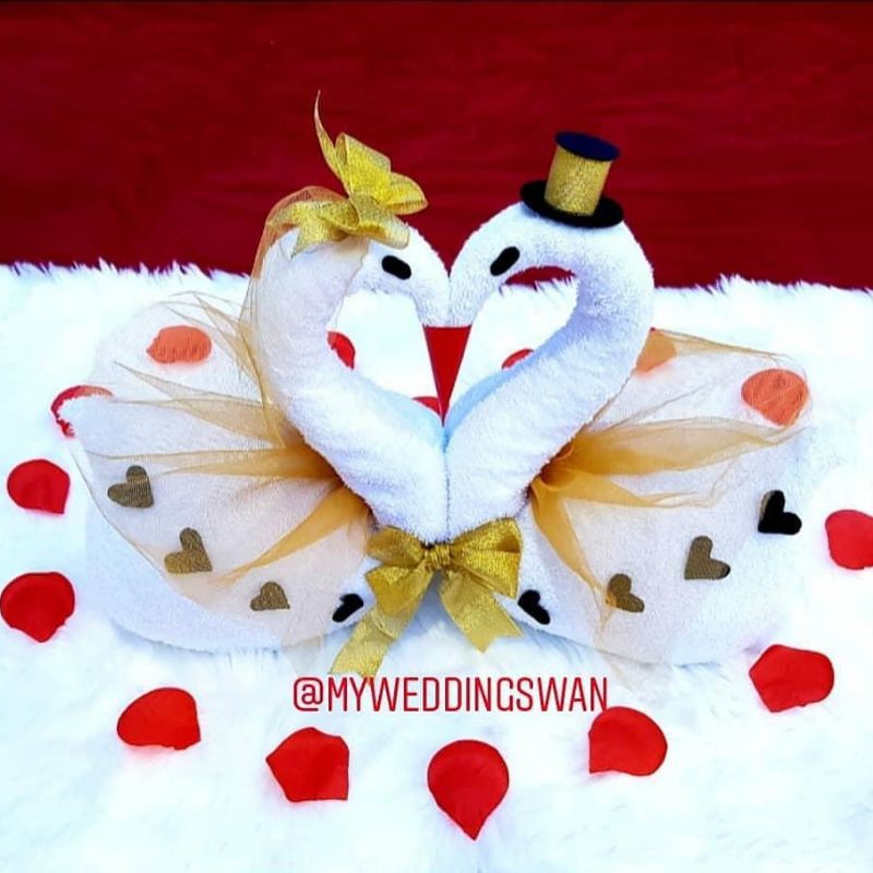 MYWEDDINGSWAN Handuk Angsa Sangjit | Handuk Angsa Nikah