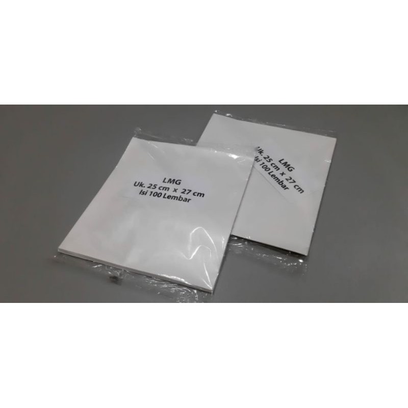 

KERTAS NASI KFC / KERTAS BUNGKUS NASI UKURAN 25x27 cm isi 100 lembar