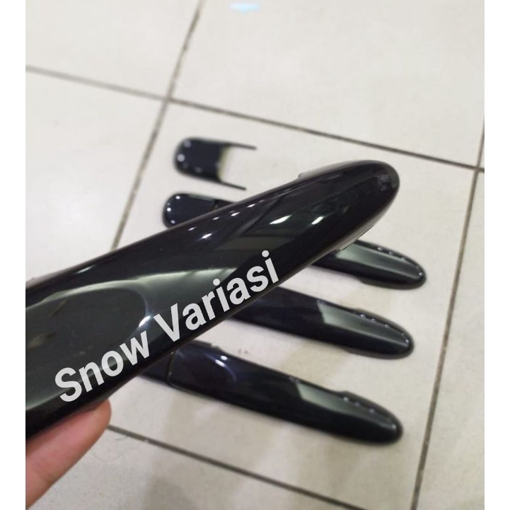 Handle cover pegangan pintu calya sigra facelift 2016 2018 2020 2021 hitam glossy
